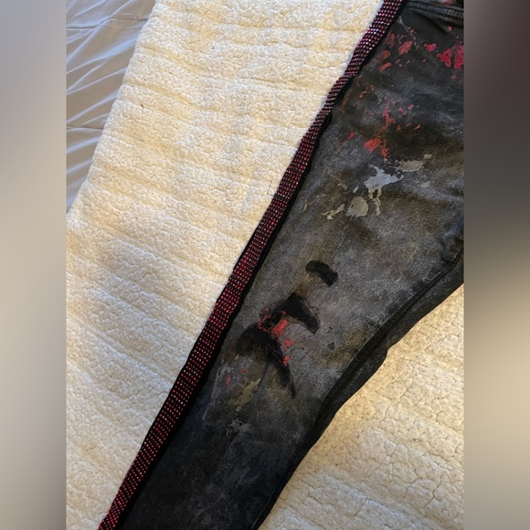 Jordan Craig Stripes denim Streetwear jean size 30/32 distressed rhinestone - Picture 9 of 16